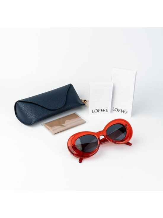 Loewe Women Sunglasses Red Blue Butterfly LW40112I CURVY 66V NEW AUTHENTIC main image 5